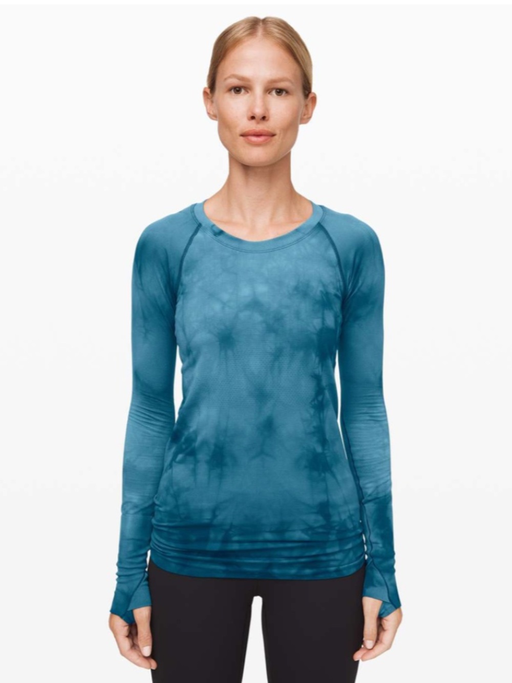 Lululemon Swiftly Speed Long Sleeve *Marble Dye Night Diver